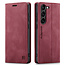 CaseMe - Telefoonhoesje geschikt voor Samsung Galaxy S23 - Back Cover - Wallet Book Case - Rood