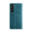 CaseMe - Telefoonhoesje geschikt voor Samsung Galaxy S23 - Back Cover - Wallet Book Case - Donker Blauw