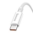 Baseus - Universele USB naar Type C kabel - Geschikt voor o.a. Samsung en andere apparaten - 1 Meter - 100W - Wit