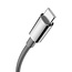 Baseus - Universele USB naar Type C kabel - Geschikt voor o.a. Samsung en andere apparaten - 2 Meter - 65W - Zwart