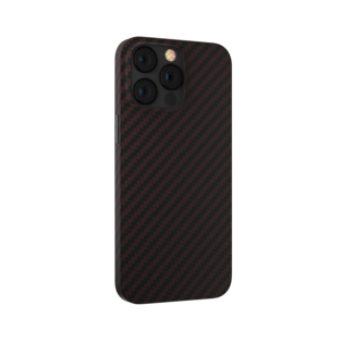 Dux Ducis Devia - Hoesje geschikt voor Apple iPhone 14 - Carbon Fiber Texture - Magnetische Back Cover - Rood