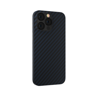 Devia Devia - Apple iPhone 14 Plus - Carbon Fiber Texture - Magnetische Back Cover - Blauw