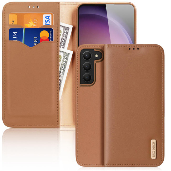 Dux Ducis - Telefoonhoesje geschikt voor Samsung S23 Plus - Dux Ducis Hivo Series Case - Bruin