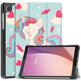 Cover2day Tablet hoes geschikt voor de Lenovo Tab M8 4th Gen (8 Inch) - Eenhoorn