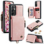 CaseMe - Telefoonhoesje geschikt voor Samsung Galaxy A54 5G - Back Cover - Met Pasjeshouder - Licht Roze