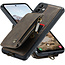 CaseMe - Telefoonhoesje geschikt voor Samsung Galaxy A54 5G - Back Cover - Met Pasjeshouder - Donker Bruin