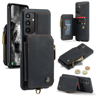 CaseMe CaseMe - Telefoonhoesje geschikt voor Samsung Galaxy A34 5G - Back Cover - Met  Pasjeshouder - Zwart