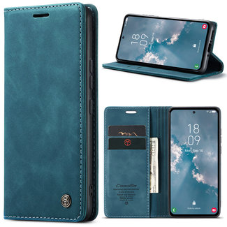 CaseMe CaseMe - Telefoonhoesje geschikt voor Samsung Galaxy A54 5G - Book Case - Blauw