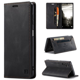 CaseMe CaseMe - Telefoonhoesje geschikt voor Samsung Galaxy A14 5G - Wallet Book Case - Met extra vak - Zwart