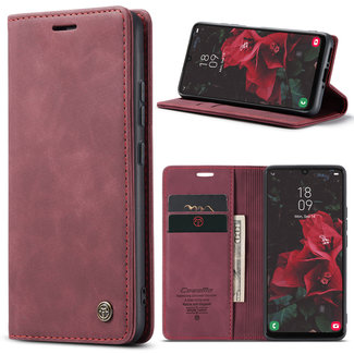 CaseMe CaseMe - Telefoonhoesje geschikt voor Samsung Galaxy A34 5G - Wallet Book Case - Rood
