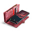 CaseMe - Telefoonhoesje geschikt voor Samsung Galaxy A14 5G - 2 in 1 Book Case en Back Cover - Rood