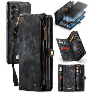 Dux Ducis CaseMe - Telefoonhoesje geschikt voor Samsung Galaxy A14 5G - 2 in 1 Book Case en Back Cover - Zwart