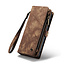 CaseMe - Telefoonhoesje geschikt voor Samsung Galaxy A14 5G - 2 in 1 Book Case en Back Cover - Bruin