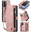 CaseMe - Telefoonhoesje geschikt voor Samsung Galaxy A14 5G - 2 in 1 Book Case en Back Cover - Licht Roze