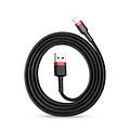 Baseus Baseus - Universele USB naar Lightning kabel - Geschikt voor o.a. Apple/iPhone en andere apparaten - 3 Meter - 2.5A - Zwart/Rood