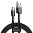 Baseus - Universele USB naar Micro USB kabel - Geschikt voor o.a. Samsung en andere apparaten - 1 Meter - 2.5A - Zwart/Grijs
