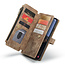 CaseMe - Hoesje geschikt voor Samsung Galaxy A54 5G - Wallet Book Case - met Rits en Magneetsluiting - met RFID bescherming - Bruin