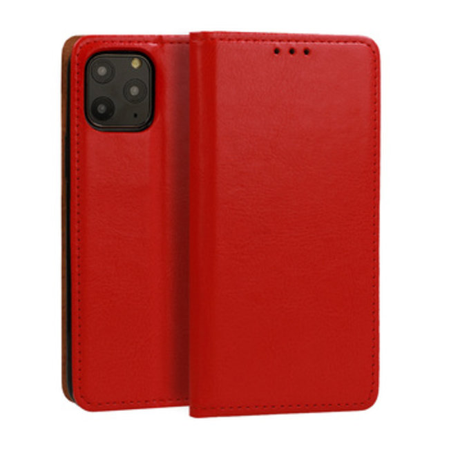 Case2go - Hoesje voor Samsung Galaxy S23 Ultra - Book Case - Rood