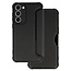 Telefoonhoesje geschikt voor Samsung Galaxy S23 - Razor Carbon Book case - Zwart