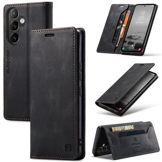 CaseMe CaseMe - Telefoonhoesje geschikt voor Samsung Galaxy A54 5G - Flip Wallet Case - Magneetsluiting - Zwart