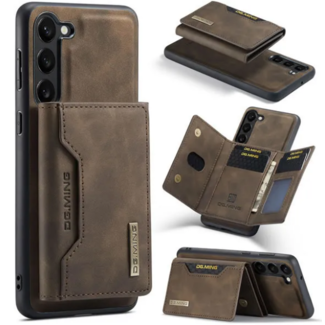 CaseMe CaseMe - Telefoonhoesje geschikt voor Samsung Galaxy S23 - Back Cover - Met Magnetische Pasjeshouder - Bruin