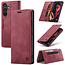 CaseMe - Telefoonhoesje geschikt voor Samsung Galaxy A34 5G - Flip Wallet Case - Magneetsluiting - Rood