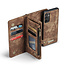 CaseMe - Telefoonhoesje geschikt voor Samsung Galaxy A34 5G - 2 in 1 Book Case en Back Cover - Bruin