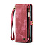 CaseMe - Telefoonhoesje geschikt voor Samsung Galaxy A34 5G - 2 in 1 Book Case en Back Cover - Rood