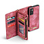 CaseMe - Telefoonhoesje geschikt voor Samsung Galaxy A54 5G - 2 in 1 Book Case en Back Cover - Rood
