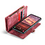 CaseMe - Telefoonhoesje geschikt voor Samsung Galaxy A54 5G - 2 in 1 Book Case en Back Cover - Rood