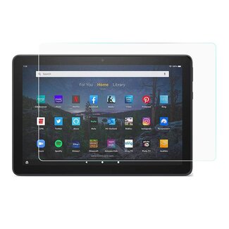 Case2go Case2go - Tablet Screenprotector geschikt voor Amazon Fire HD 10 (2021) - Tempered Glass - Case Friendly - Transparant