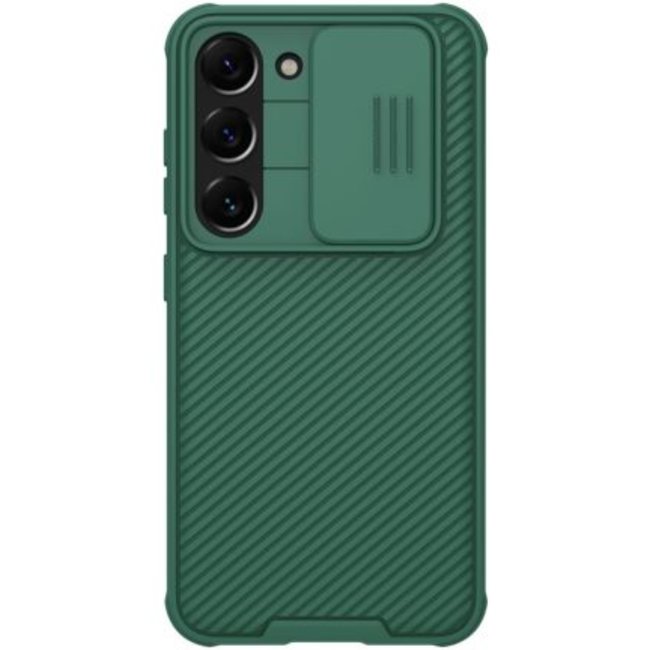 Telefoonhoesje geschikt voor Samsung Galaxy S23 - Nillkin CamShield Pro Case - Groen