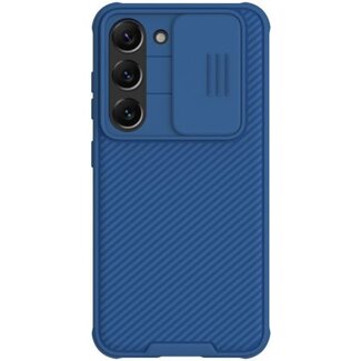 Nillkin Telefoonhoesje geschikt voor Samsung Galaxy S23 Plus - Nillkin CamShield Pro Case - Donker Blauw