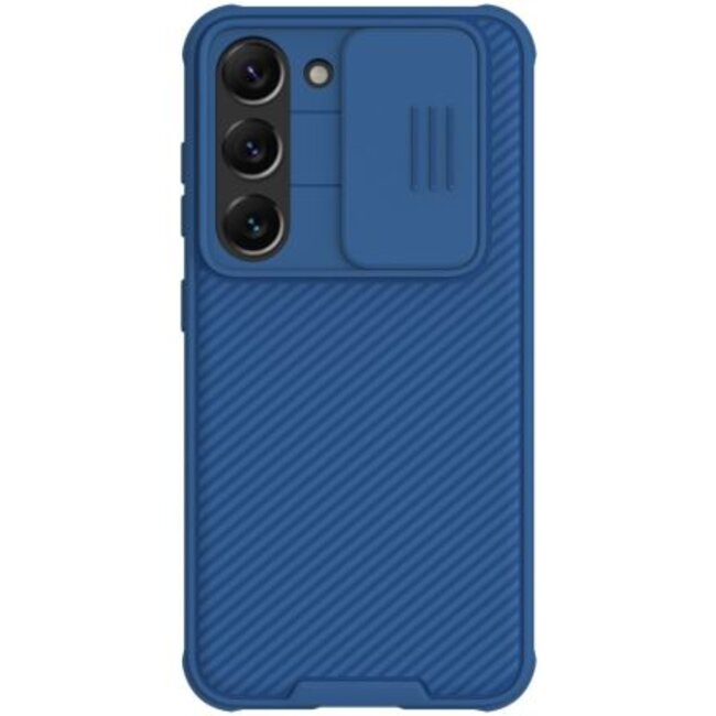 Telefoonhoesje geschikt voor Samsung Galaxy S23 Plus - Nillkin CamShield Pro Case - Donker Blauw