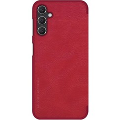 Telefoonhoesje geschikt voor Samsung Galaxy A34 5G Hoesje - Qin Leather Case - Flip Cover - Rood