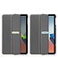 Case2go - Tablet hoes geschikt voor Oppo Pad Air 10.36 Inch (2022) - Tri-Fold Book Case - Met Auto Wake/Sleep functie - Grijs