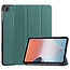 Case2go - Tablet hoes geschikt voor Oppo Pad Air 10.36 Inch (2022) - Tri-Fold Book Case - Met Auto Wake/Sleep functie - Donker Groen