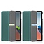 Case2go - Tablet hoes geschikt voor Oppo Pad Air 10.36 Inch (2022) - Tri-Fold Book Case - Met Auto Wake/Sleep functie - Donker Groen