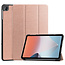 Case2go - Tablet hoes geschikt voor Oppo Pad Air 10.36 Inch (2022) - Tri-Fold Book Case - Met Auto Wake/Sleep functie - Rose Goud