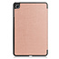 Case2go - Tablet hoes geschikt voor Oppo Pad Air 10.36 Inch (2022) - Tri-Fold Book Case - Met Auto Wake/Sleep functie - Rose Goud