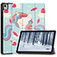 Case2go - Tablet Hoes geschikt voor Nokia T21 (2022) - 10.4 Inch - Tri-Fold Book Case - Met Auto Sleep/Wake functie - Eenhoorn