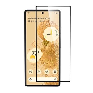 Case2go Case2go - Screenprotector geschikt voor Google Pixel 7a - Full Cover - Gehard Glas - Transparant