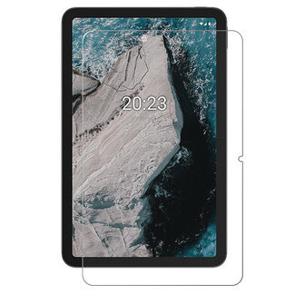 Case2go Case2go - Tablet Screenprotector geschikt voor Nokia T21 - Tempered Glass - Case Friendly - Transparant