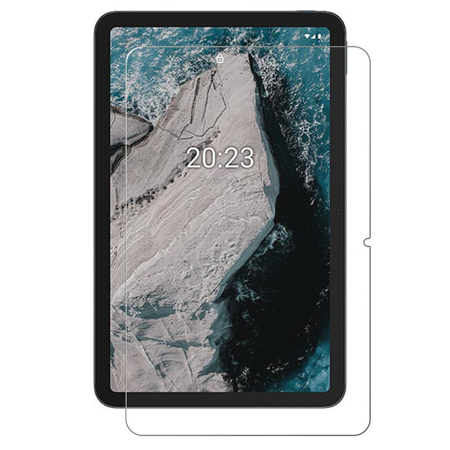 Case2go - Tablet Screenprotector geschikt voor Nokia T21 - Tempered Glass - Case Friendly - Transparant