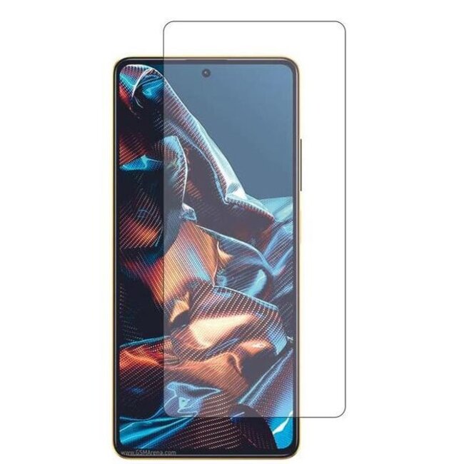 Screenprotector geschikt voor Xiaomi Poco X5 Pro   - Tempered Glass - Gehard Glas - Transparant