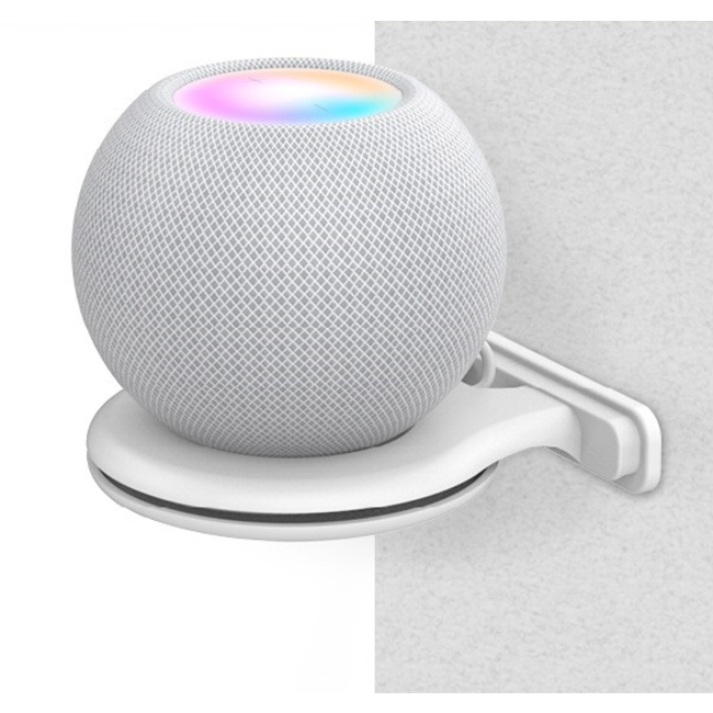 Houder geschikt voor Apple HomePod Mini - Wall Mount - Speaker houder voor stopcontact - Zwart