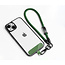 Universele Telefoonkoord - Telefoonketting met Clip -  Met Afneembaar Koord- 15 cm Koord - Donker groen