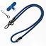 Universele Telefoonkoord - Telefoonketting met Clip -  Met Afneembaar Koord - 40 cm Koord - Donker blauw