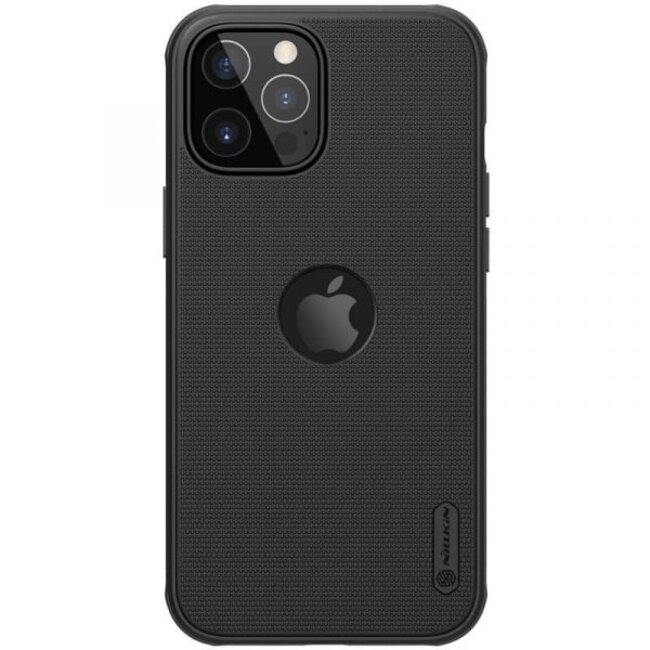 Nillkin - Telefoonhoesje geschikt voor iPhone 12/12 Pro - Back Cover - Super Frosted Shield Pro - Zwart