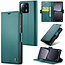 CaseMe - Telefoonhoesje geschikt voor Xiaomi 13 - Retro Wallet Book Case - Met Magnetische Sluiting - Groen